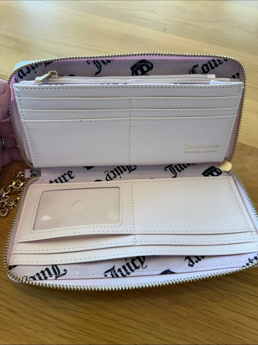 Juicy Couture Scottie Dog Large Wristlet Wallet - Chocolate
